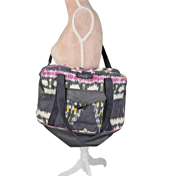 DAKINE x Piece & Co Collab Black Pink Ikat Print Hazel 28L Tote Bag Crossbody - Picture 1 of 14